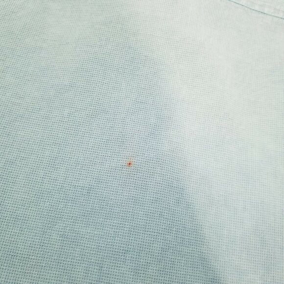 Sea Breeze Of California Women Small Button Front Top Roll Tab Shirt Cotton Blue - Picture 6 of 6